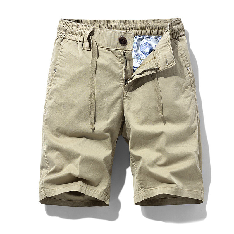 Men Summer New Premium Stretch Tactical Cotton Cargo Shorts Men Streetwear Pockets Shorts men Casual Fashion Loose Beach Shorts