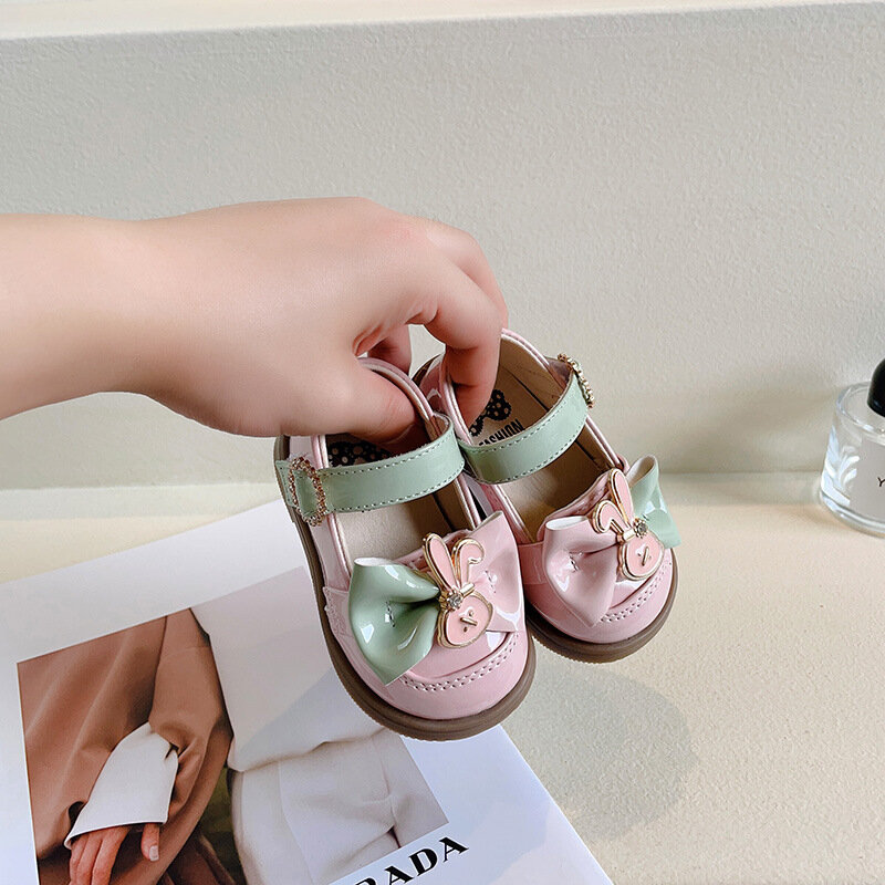 Zapatos Niña Baby Leather Shoes New Autumn Baby Walking Shoes Round Toe Princess Shoe Soft Soled Girl Single Shoe Mary Jane Shoe