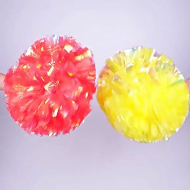 Pompones de juego de 9 colores, 25cm, pompones prácticos baratos para animadoras, Bola de flores, deportes de porristas, suministros para partidos deportivos