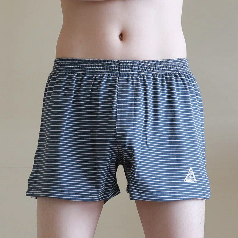 Shorts Stripe Arrow Homewear Striped Sleep Cotton Men’s Boxers Loose Shorts Underpants Underwear Comfortable Man Panties