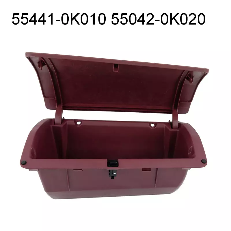 Boîte de rangement intérieure LHD en plastique rouge pour Toyota Vigo, panneau Prada, console centrale avant, assemblage de boîte de rangement, 02-14, 55441-0K010