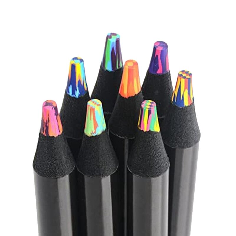 8 Farben Regenbogens tifte Buntstifte für Erwachsene, mehrfarbige Stifte für Kunst zeichnung, Färbung, Skizzieren