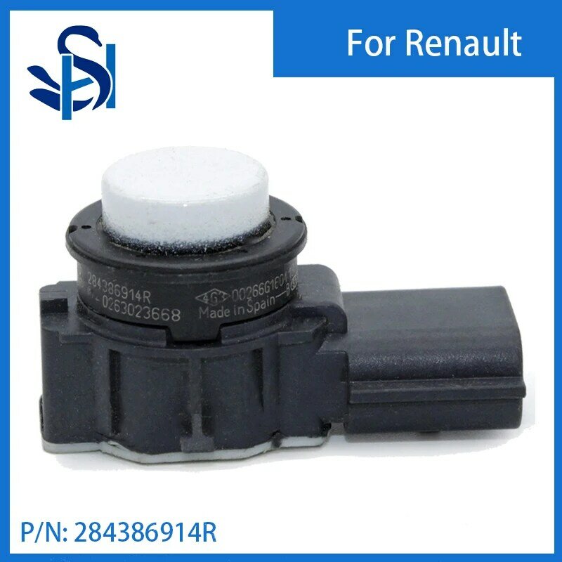 Sensor de aparcamiento PDC, Radar de Color blanco para Renault, 284386914R