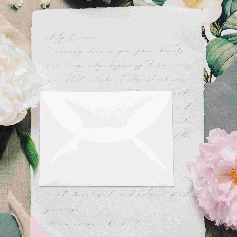 Cartes d'invitation simples vierges 18x13cm, emballage de stockage, enveloppe, carte d'invitation de fête de mariage, couverture en papier