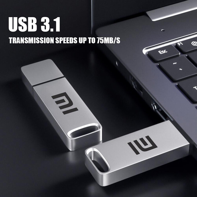 Xiaomi Original 16TB USB 3.1 Flash Drive Pen Drive ad alta velocità dispositivi di archiviazione di memoria USB di tipo C impermeabili in metallo per Computer