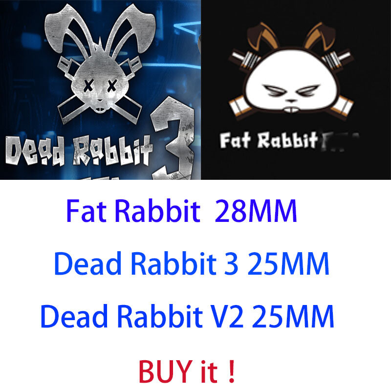 Fat Dead Rabbit 3 v3 v2 sirene v4 bskr mini max solo Taifun gtr Dvarw mtl zeus x mesh kayfun x Aksesori mebel