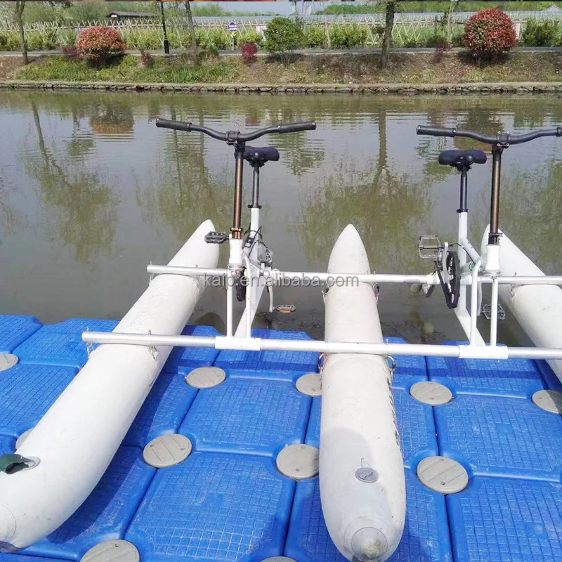 Wassersport Dreirad 2-Personen solide Struktur Pedal Boot Wasser Fahrrad Fahrrad Wasserspiel aufblasbare Ausrüstung zu verkaufen