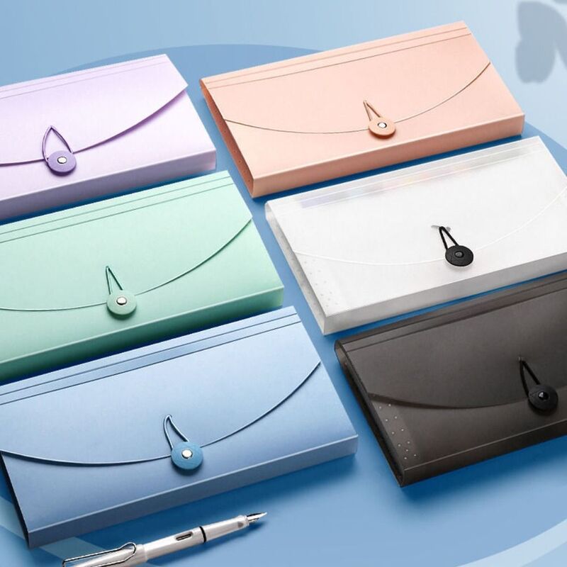 Portable Accordion13 kantong memperluas Folder File plastik bisnis pengatur dokumen kartu perlengkapan kantor rumah