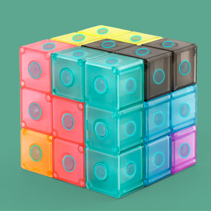 Moyu Meilong Ruban kostka magnetyczna 3D Twist klocki Puzzle do układania w klasie Speed Cube dla dzieci
