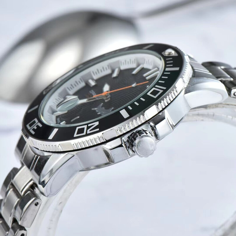 Doxa-reloj deportivo de acero inoxidable para hombre, cronógrafo luminoso de marca superior de lujo, tiburón grande, buceo, 46mm