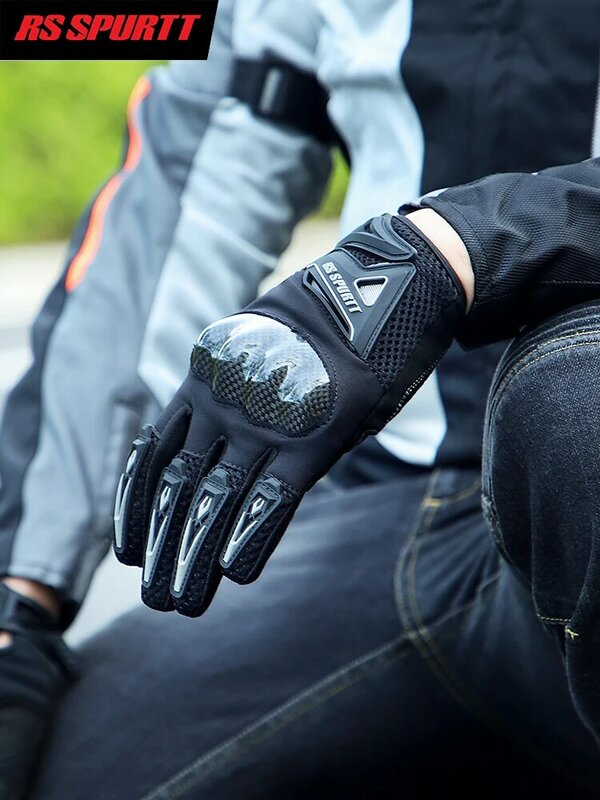 Guantes de seguridad para montar en motocicleta al aire libre, guantes transpirables para carreras todoterreno