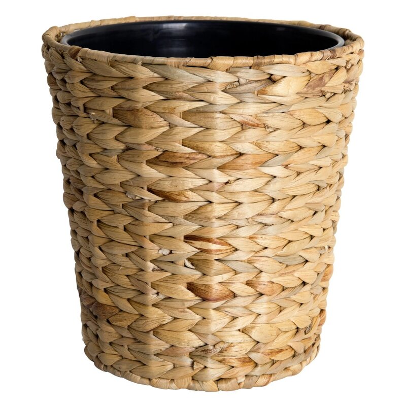 Water Hyacinth 1.8 Gallon Wastebasket with Removable Liner, Natural