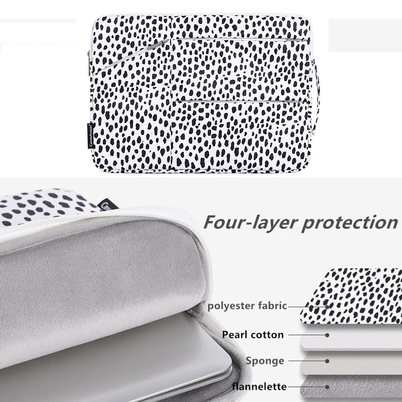 Moda Laptop Bag 11 12 13 14 15.6 Polegada Leopard Lady Man Sleeve Case Para Macbook Air Pro PC Notebook para MateBook HP Dell Bags