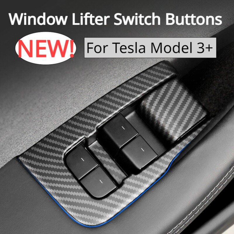 Window Lifter Switch Buttons for Tesla Model 3 Y 2017-2023 LHD Door Open Handle Cover New Model3 Highland 2024 Car Accessories