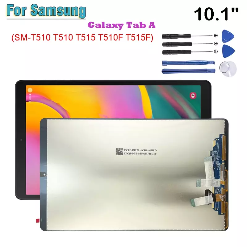 New For Samsung Galaxy Tab A 10.1" SM-T510 SM-T515 T510 T515 T510F T515F T517 LCD Display Touch Screen Digitizer Glass Assembly