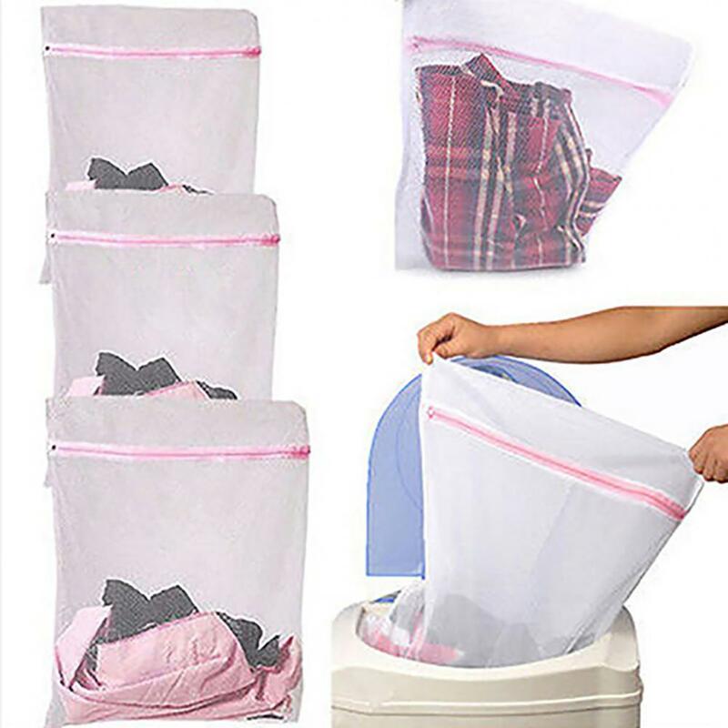 Nova máquina de lavar roupa roupa interior sutiã saco de roupa interior malha net armazenamento zíper bolsa