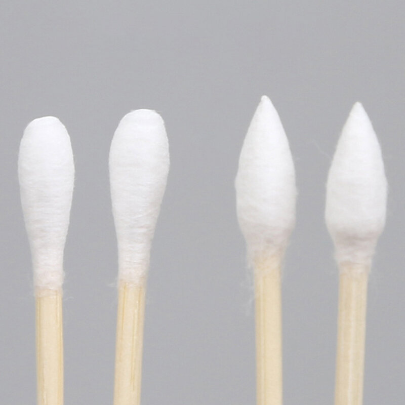 100/200Pcs Disposable Home Dual Heads Ear Cleaning Makeup Cotton Swabs Buds for Ear Spoon Makeup Remover Items Cleaner