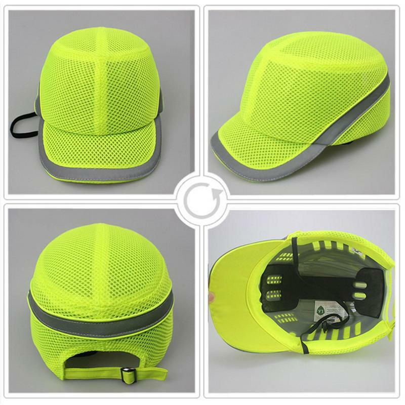 LYumabovor-Chapeaux de baseball pour hommes, casques de vélo respirants, casquettes de sécurité avec doublure intérieure anti-collision, tête réglable