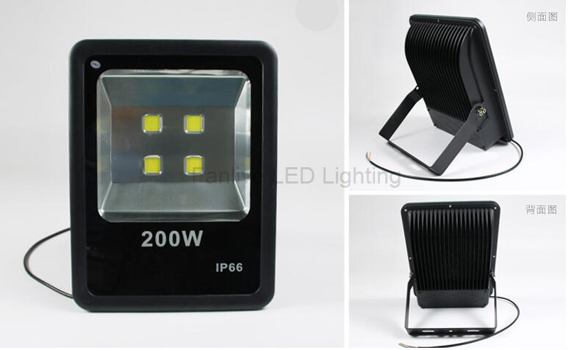 10pcs 200W AC85-265V IP66 Waterproof Refletor Foco Floodlight Spot LED Exterieur Reflector Flood Light Lamp For Outdoor Lighting