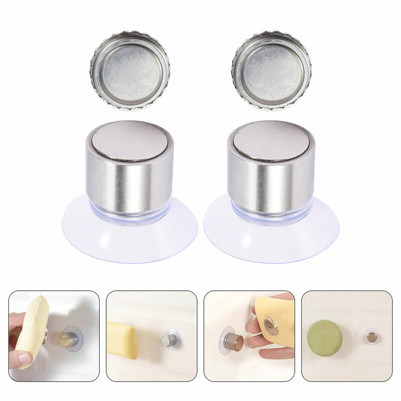 4 zestawy magnetyczne uchwyty na mydło łazienkowe wiszące na ścianie mydelniczki próżniowe nasadki ssące wieszak na mydło do łazienki w kuchni