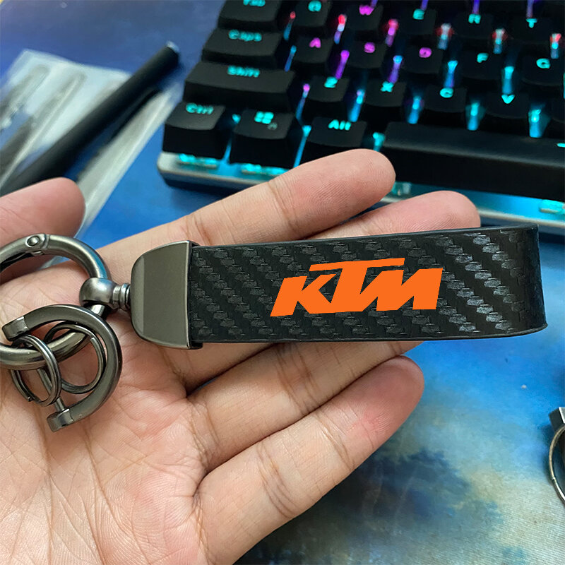سلسلة مفاتيح للدراجة النارية سلسلة مفاتيح الحبل ملحقات حلقة مفاتيح جلدية ل KTM Adventure 790 1050 1090 ملحقات دراجة نارية