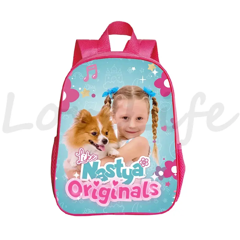 Like Nastya Backpacks for Girls Kids Primary Schoolbag Kawaii Kindergarten Bookbag Children Backpack Waterproof Bagpacks gifts
