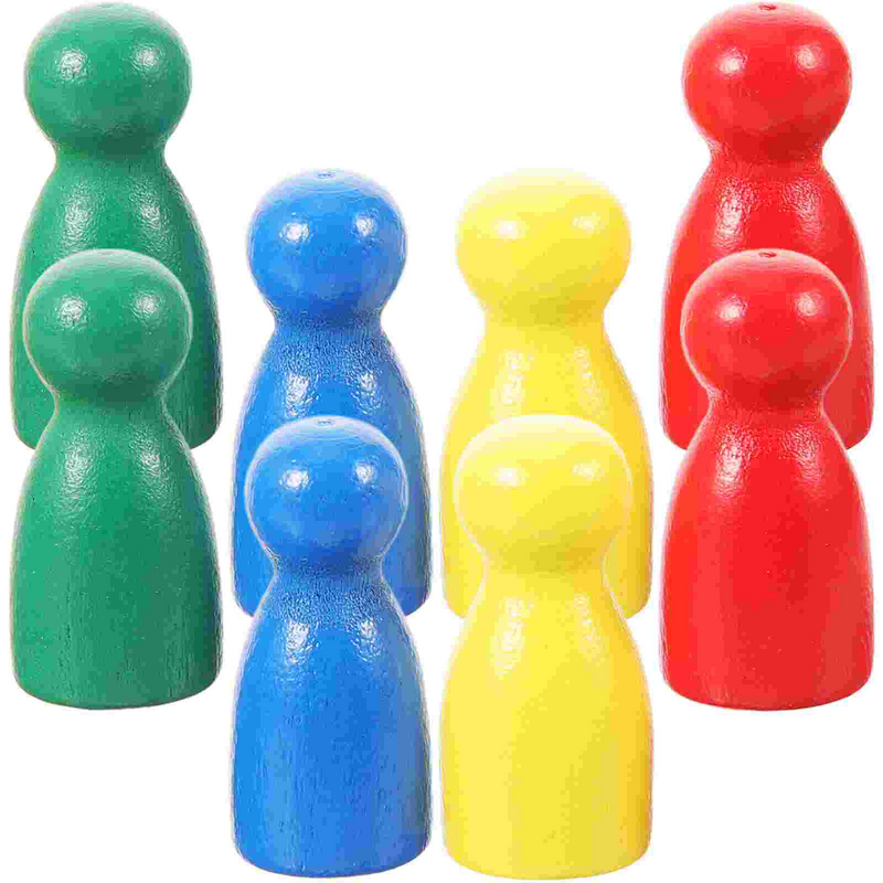 Chinese Chess Piece Board Game Accessories Wood Pawn For Board Tabletop Game Games Accessories Color Random