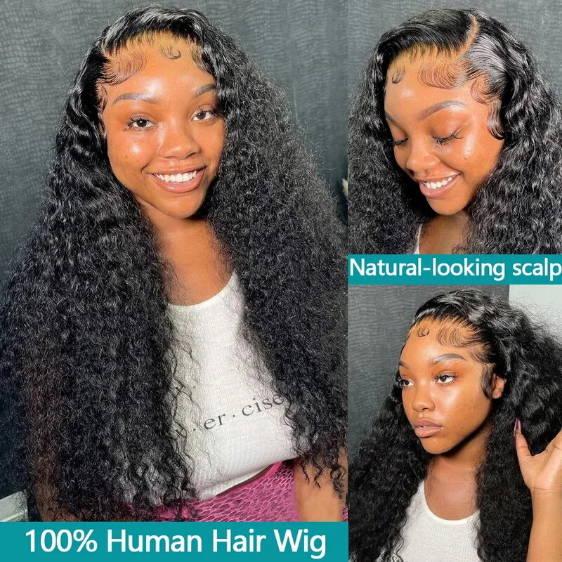 40 Inch Deep Wave 13x4 13x6 Hd Lace Frontal Wigs Human Hair wig Water Wave Curly 360 Lace Front Human Hair 4x4 Lace Closure Wigs