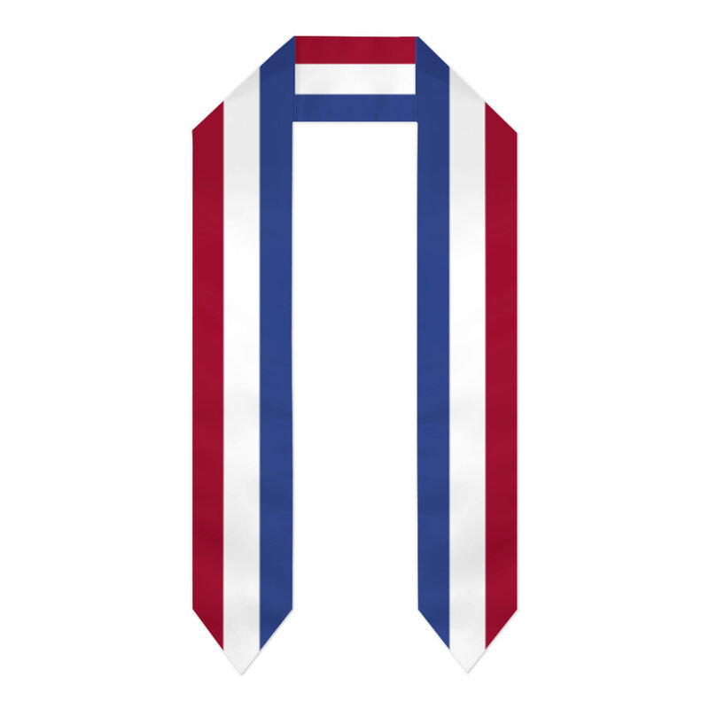 네덜란드 국기 두꺼운 졸업 새시 스톨 스카프, 양면 명예 스톨, 졸업생 2024 클래스