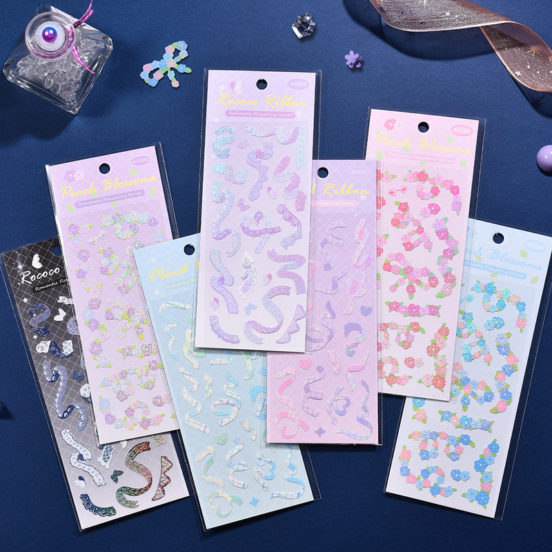 Mr Paper 8 wzorów Ins stylowe Beidao Keepsake Series brązujący kreatywny podręcznik DIY dekoracyjne naklejki z materiału kolażu