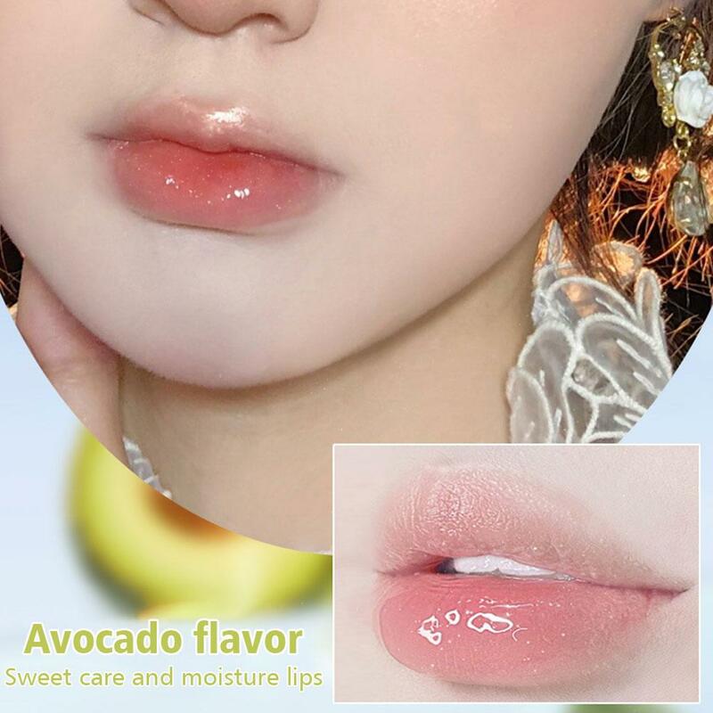 Lovely Ice Cream Moisturizing Lip Balm Moisturizing Glitter Lipgloss Lipstick Makeup Crystal Lip Jelly Women Glaze X9Q7
