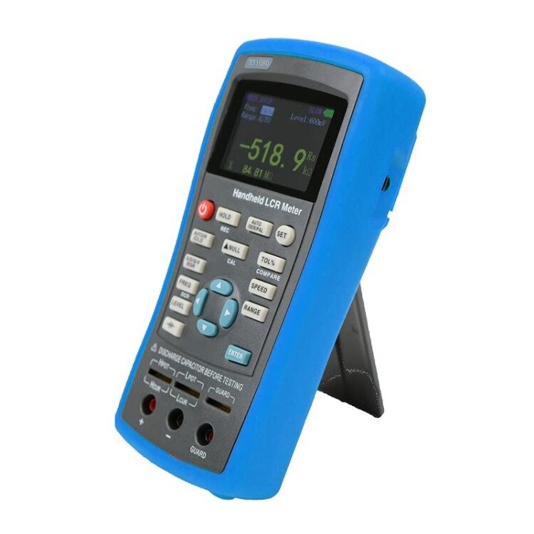 ET433 misuratore di induttanza portatile misuratore di capacità per misurare i componenti; Precisione 0.2%; Misuratore di induttanza con Display a 5 cifre