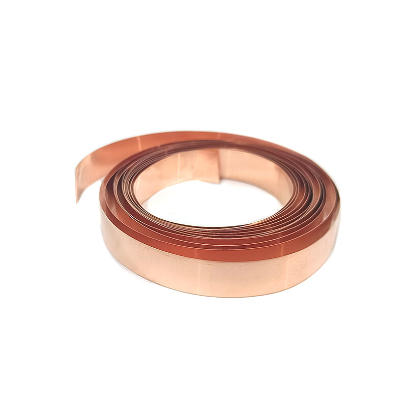 Conector de tira de cobre T2 18650/0,15mm, rollo de correa Cu pura para soldador de soldadura de batería de iones de litio 0,2 21700, 5/10M