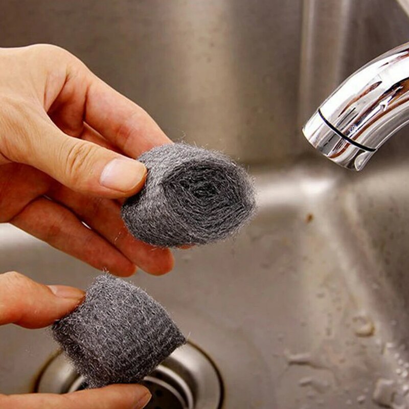 Lã De Aço Para Tarefas De Limpeza De Cozinha, Eficiente e Durável, Fácil de Mostrado, 12Pcs por Conjunto