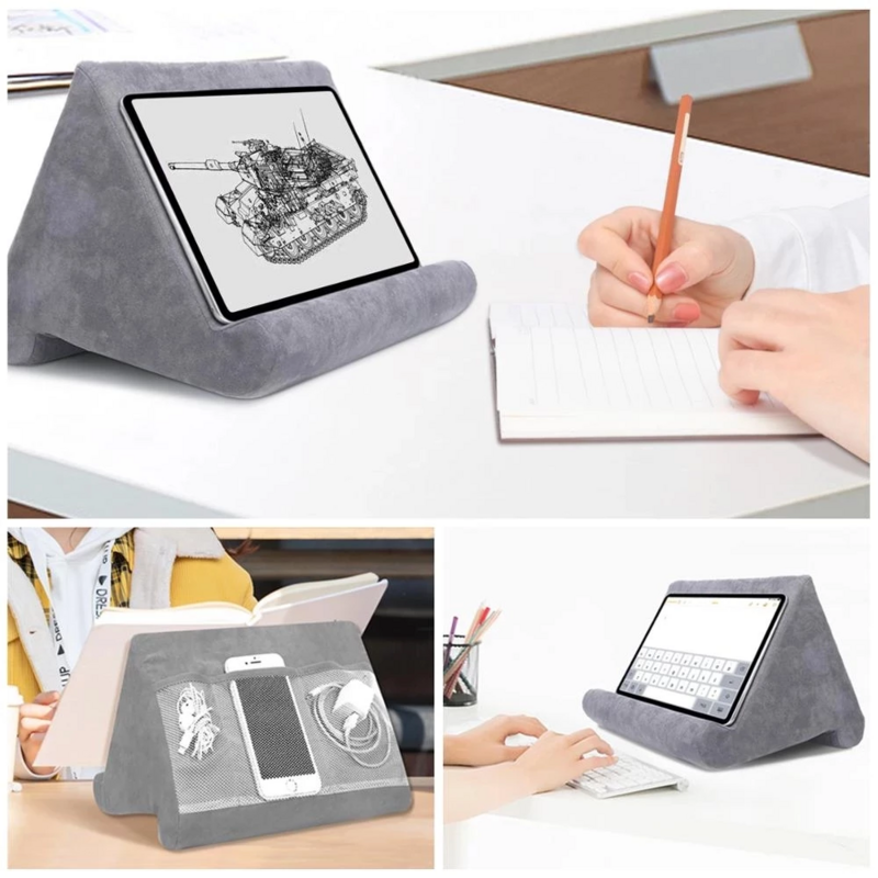 Xnyocn bantal dudukan Tablet spons, untuk iPad Samsung Huawei Tablet braket dukungan telepon sandaran tempat tidur Tablette pemegang baca