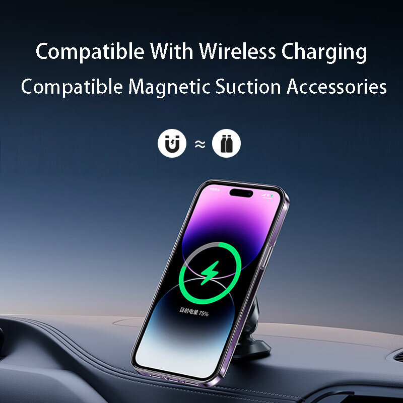 Klare Telefon hülle für iPhone 14 13 12 11 15 Pro Max für Magsafe Magnetic Wireless Charging Animation Hülle 7 8 xr xsmax Hülle
