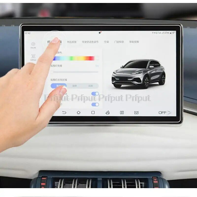 Película protectora de pantalla de vidrio templado para BYD Atto 3 Yuan Plus 2022 2023 Radio de entretenimiento para coche tablero de navegación GPS