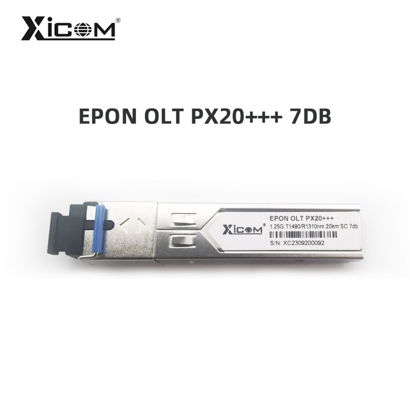 EPON-módulo de fibra óptica GBIC PX20 +++, 20KM, 1,25G, Puerto SC de 7/8/9db, Compatible con BDCOM TPLINK Ubiquiti HIOSO VSOL Think