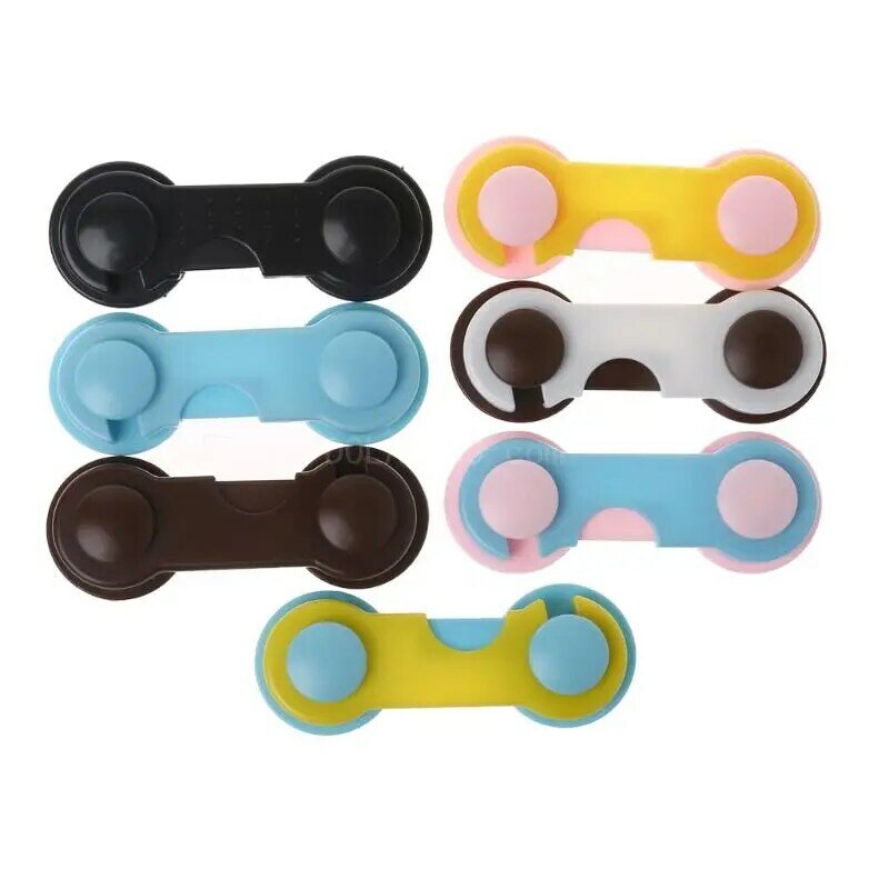4Pcs Cabinet Locks Doors Drawers Wardrobe Toddler Baby Children for Protection Safety Plastic Lock