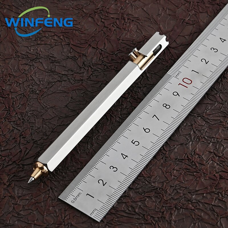 Wysokiej jakości metalowy długopis obronny taktyczny uczeń biurowy długopis awaryjny element do tłuczenia szkła zestaw survivalowy kempingowy