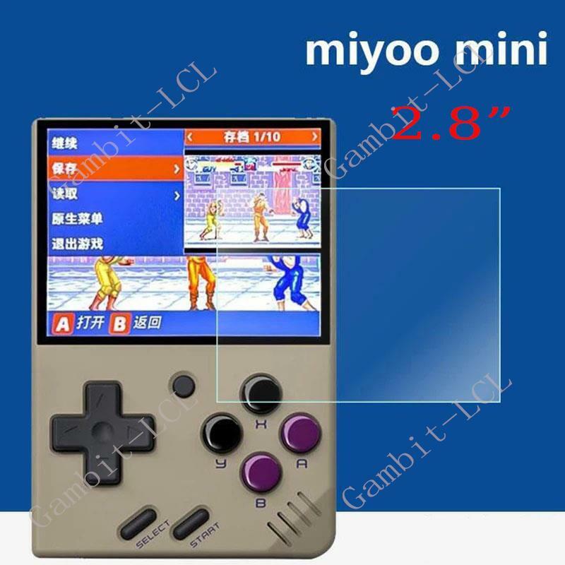 Kaca Tempered asli HD 9H untuk Miyoo Mini Plus 3.5 "MiyooMini 2.8" MiyooMiniPlus MiniPlus lapisan penutup pelindung layar