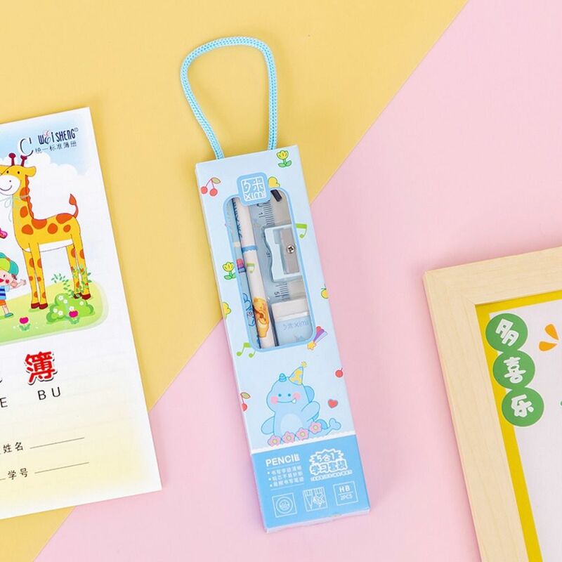 Liefert Kinder Schüler Grundschule Kinder Geschenke Geburtstags geschenke Student Briefpapier Sets Bleistift Radiergummi Lineal Sets