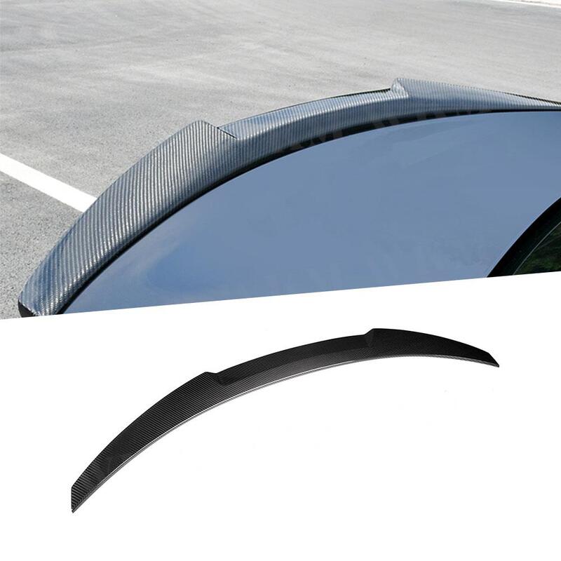 Spoiler bagasi belakang karbon kering, bibir sayap bot untuk BMW 3Series F30 F80 M3 4 pintu Sedan 2012-2018 Aksesori Styling mobil