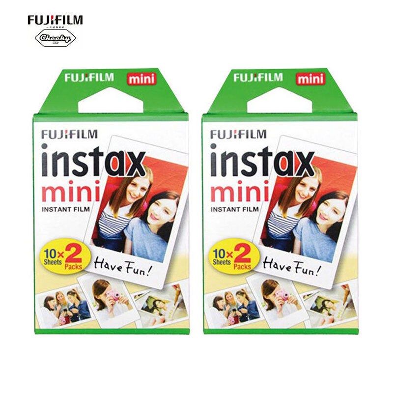 20 arkuszy Fuji Fujifilm Instax Mini 11 Film biała krawędź papier fotograficzny filmy 10-200 sztuk dla Instant Mini 9 8 7s 25 50s aparat
