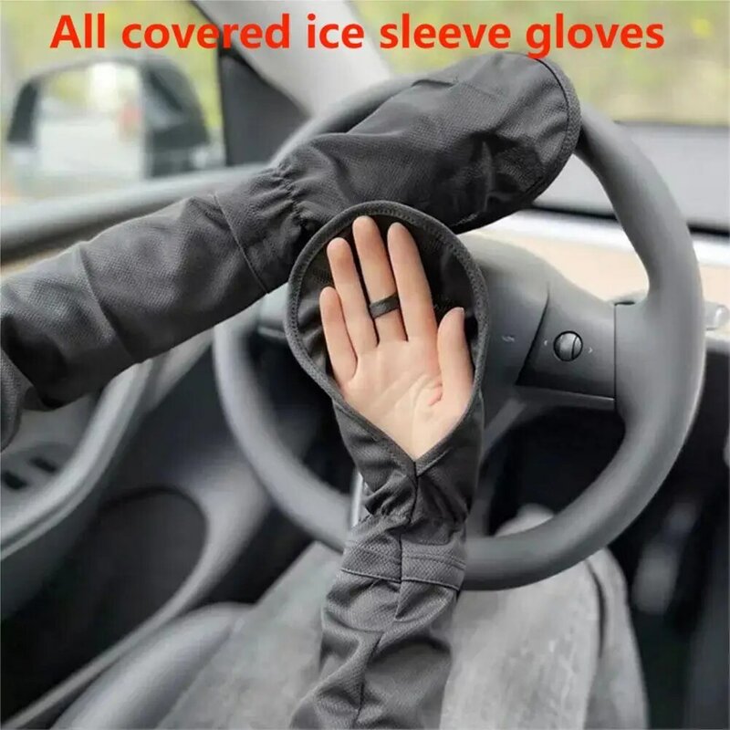 Перчатки женские из вискозы, свободные дышащие солнцезащитные рукава для вождения с защитой от УФ-лучей, для езды на открытом воздухе