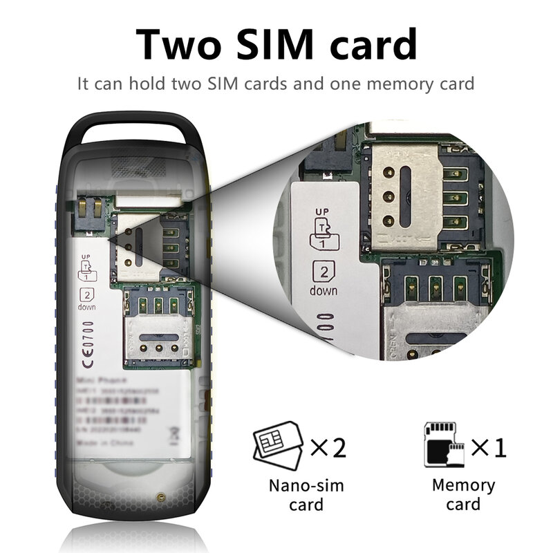 ミニ携帯電話SERVO-B25ボタン,スポーツ用の最小のバックアップ携帯電話,2つのSIMスタンバイ,Bluetooth,マルチサラウンドウェア,ブラックリスト