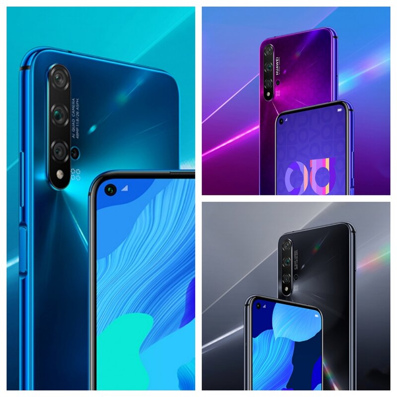 HUAWEI Nova 5T Smartphone Android Google Play Store 48MP Camera 6.26 inch 128GB 256GB ROM Mobile phones 4G Network Cell phone