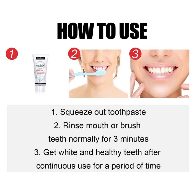 Dentes brancos branqueamento creme dental para adultos, creme dental para dor, sensível, 30g, W1o6