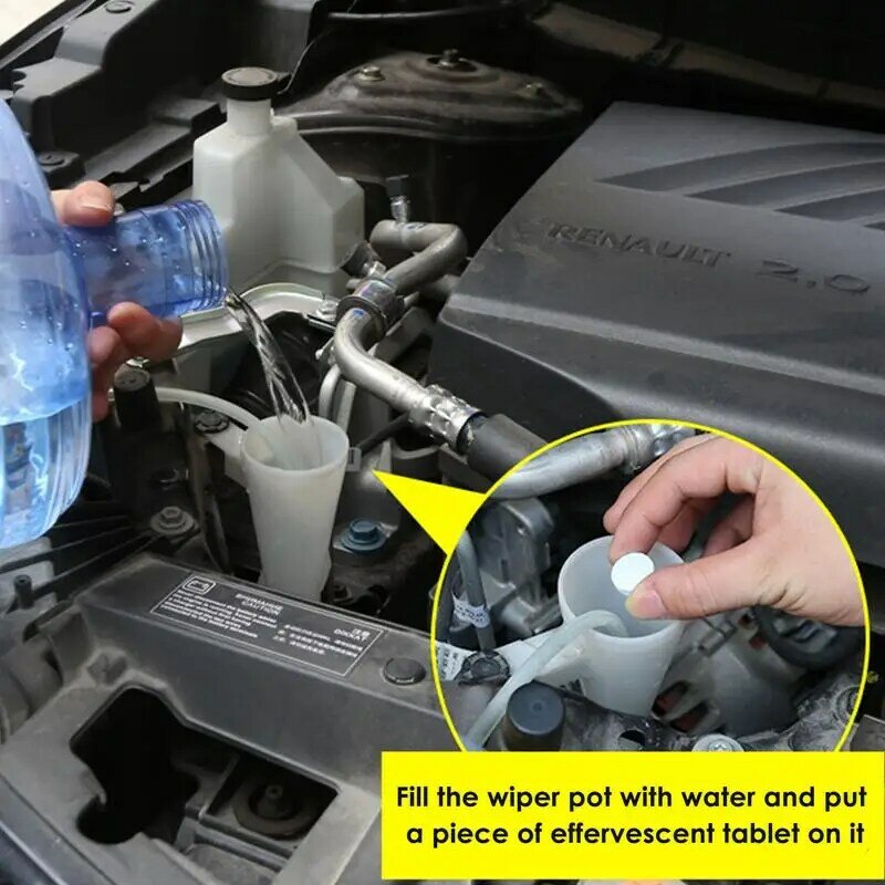 1Pc=4L 5g Car Windshield Glass Condensed Effervescent Tablet Wiper Washer Solid Wiper Concentrated Cleaner Tablets