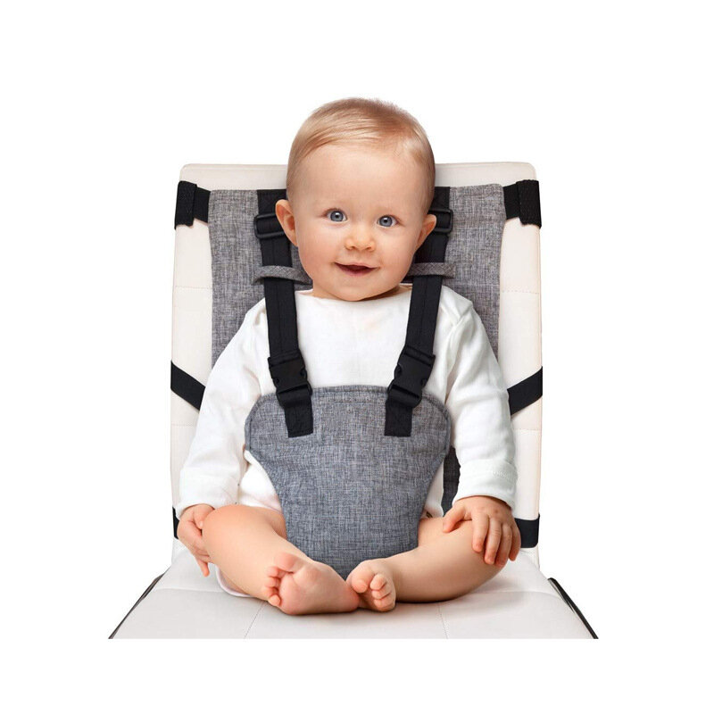 Baby Voeding Stoel Veiligheidsgordel Draagbare Hoge Stoel Harnas Opvouwbare Peuter Gordel Harnas Met Riem Baby Reizen Essentieel